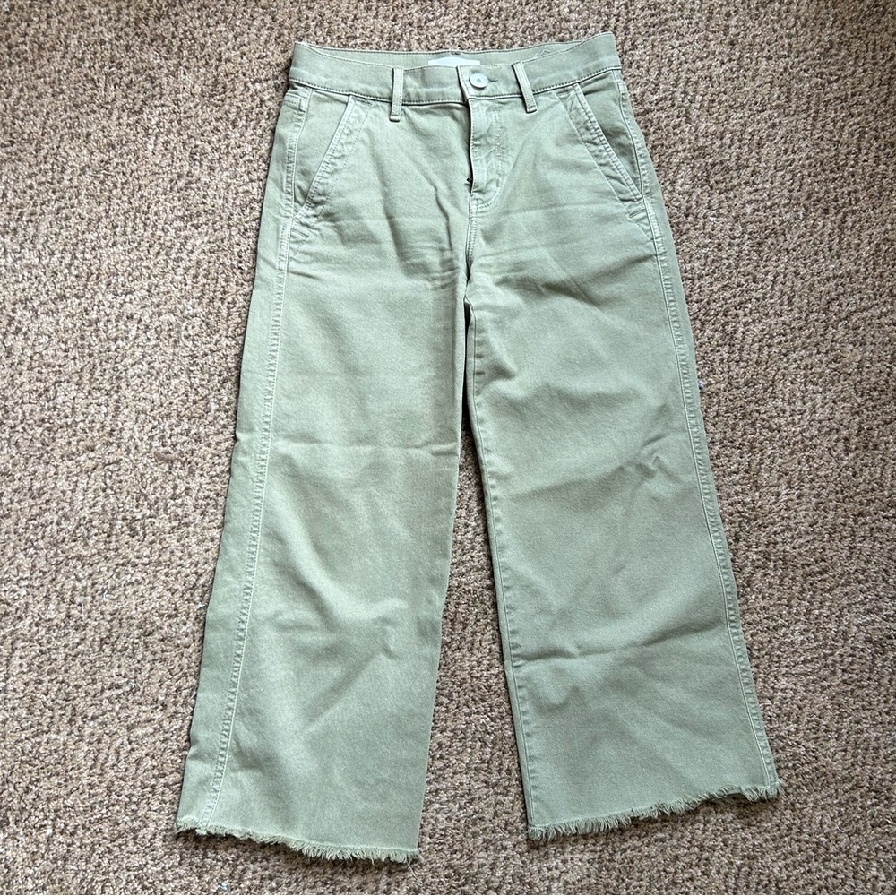 Worn once Loft Wide Leg Crop Jeans Size 25p